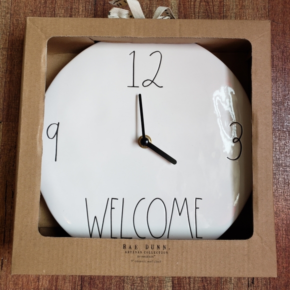 Rae Dunn Wall Decor Rae Dunn Ceramic Wall Clock Poshmark